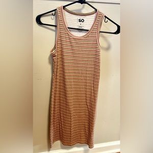 Striped summer mini dress